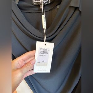 Salvatore feragamo black dress with belt